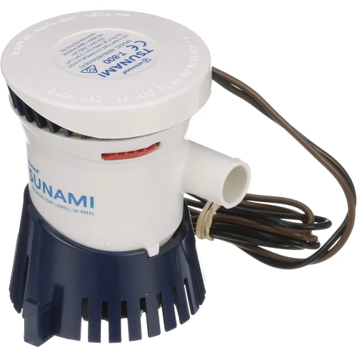 Attwood Marine Tsunami Mk2 Manual Bilge Pump, X-Air Impeller, 90-Degree Rotatable Outlet