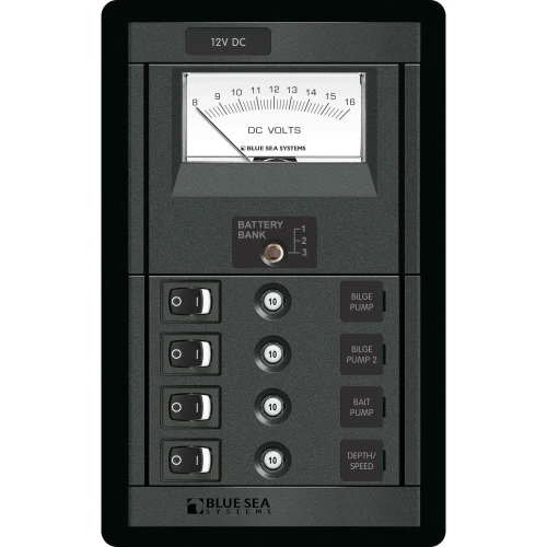Blue Sea Systems 360 Series Switch CLB Panel, 12V DC