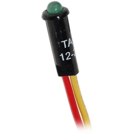 Blue Sea Systems Panel LED Indicator Light, For Circuit Breaker Panels, 11/64 in Mounting Hole, Push-In Mount