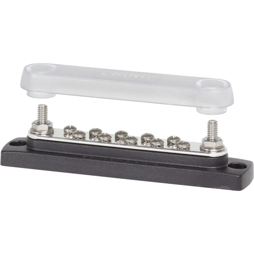 Blue Sea Systems Common 150A BusBar, 48V DC, 300V AC, Tin-Plated Copper Bus