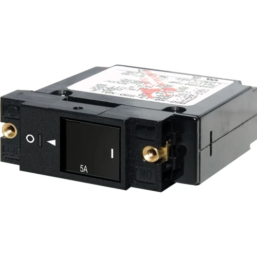 Blue Sea Systems A-Series Restricted Off Flat Rocker Circuit Breaker, Single Pole, AC/DC
