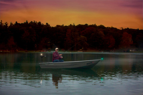 Attwood Marine Portable LED Navigation Light Kit, Bow & Stern, 3 AAA