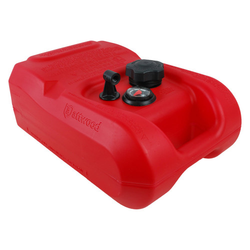 Attwood Marine Portable Fuel Tank, EPA/CARB, 1/4 in NPT, Multi-Layer HDPE/EVOH