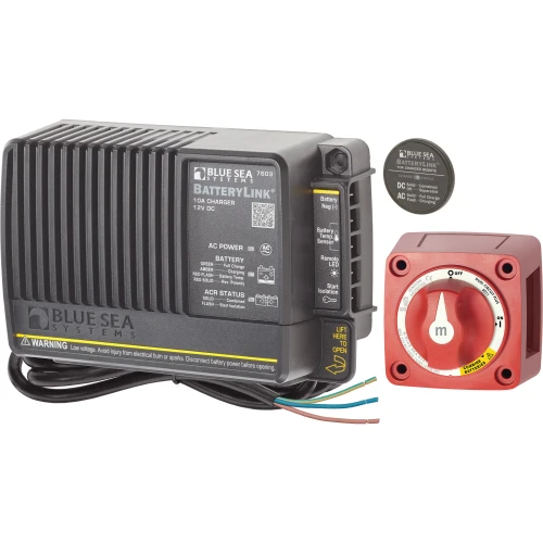 Blue Sea Systems Add-A-Battery Kit, Dual Circuit Plus Switch, ACR