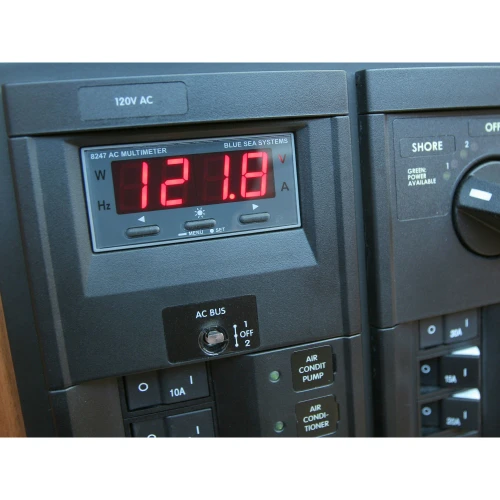 Blue Sea Systems 8200 Series Digital Meter, 14.29 mm Display, Splashproof Front