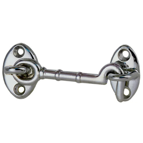 Perko 0956 Cabin Door Hook, Chrome Plated Cast Bronze, #6 Screw Size - Apollo Lighting