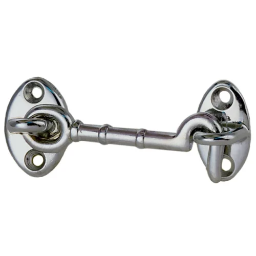 Perko 0956 Cabin Door Hook, Chrome Plated Cast Bronze, #6 Screw Size