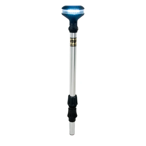 Perko Stealth Series LED Universal Replacement All-Round Pole Light, 12V, 2-Mile, 40° Adjustable Head