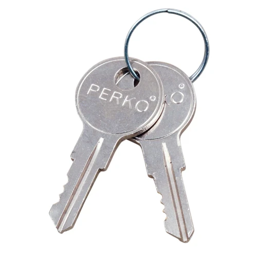 Perko 0931 Flush Lock with 2 Keys, 2 in Hole, 1/4 to 1-1/8 in Door