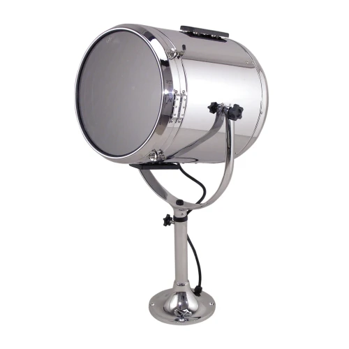 Perko 0883 Series Deck Control Solar-Ray Searchlight, Medium Pedestal, 8 in Base Diameter