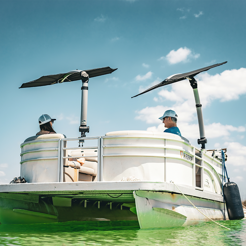 TACO Marine ShadeFin Mini Boat Shade, 60 x 38 in Coverage, UPF 50+, 36-52 in Adjustable Height