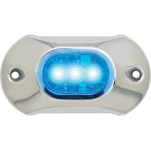 Attwood Marine LightArmor HP Series Underwater LED Light, 4 in, 800 lm, Surface Mount, 3 LED, SS316 Cover - Apollo Lighting