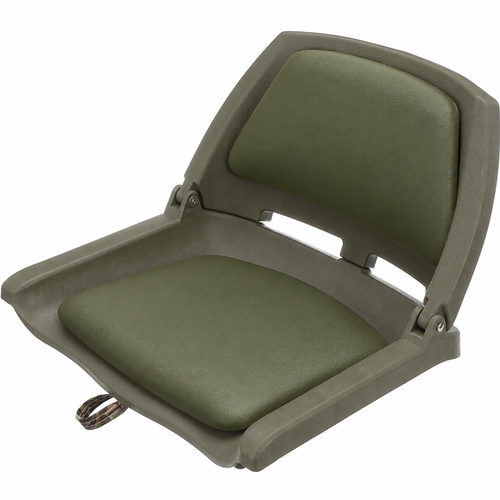 Attwood Marine Swivl-Eze Padded Flip Boat Seat, 20 x 17 x 12 in, ABYC B