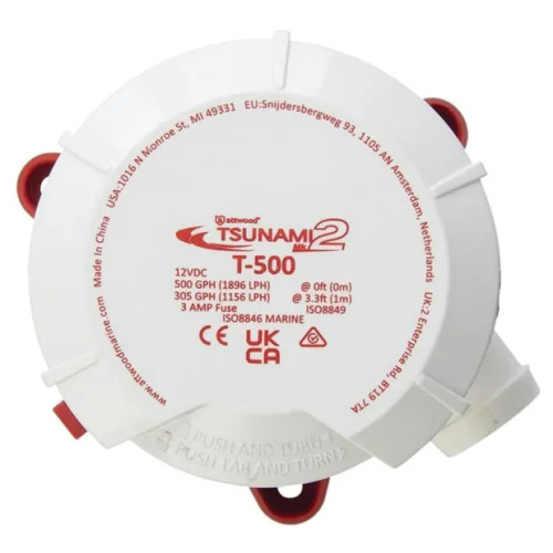 Attwood Marine Tsunami MK2 Replacement Motor Cartridge, For 56 Series Bilge and Aerator Pumps, 12V, X-Air Impeller - Apollo Lighting