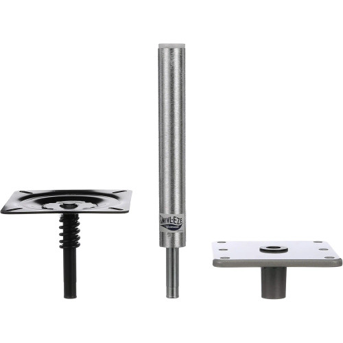 Attwood Marine Lock'N-Pin 3/4 in Pedestal Kit, 11 in Post, 7 x 7 in Base Plate - Apollo Lighting