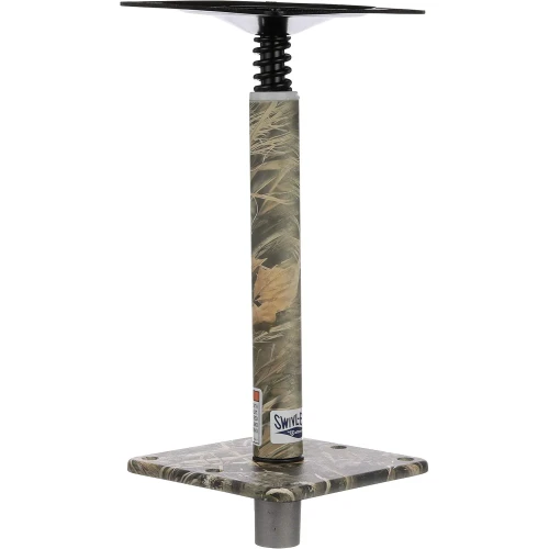 Attwood Marine Lock'N-Pin 3/4 in Pedestal Kit, 11 in Post, 7 x 7 in Base Plate