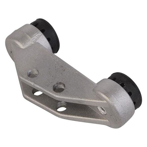 Attwood Marine Heavy-Duty Adjustable Transom Saver, Roller/Bolt-On Mount, Pro-Adjustable Head, Clear Anodized Tube