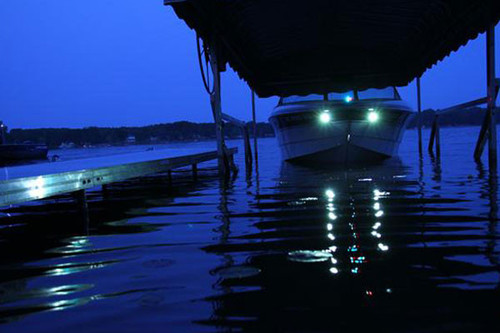 Attwood Marine Surface Mount LED Docking Lights, White Light, 120° Beam, 2pk - Apollo Lighting