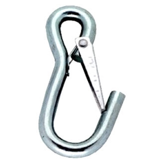 Attwood Marine Fixed Eye Utility Snap Hook, Zinc-Plated Steel, Spring-Loaded Closure