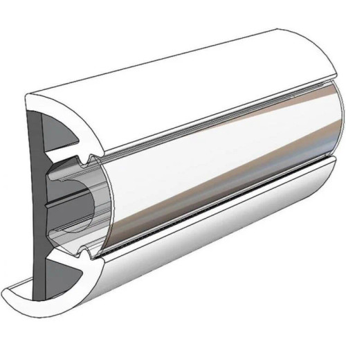 TACO Marine SuproFlex Semi-Rigid Rub Rail Kit, 2 in x 1-1/4 in, Flexible Vinyl Overlay Insert - Apollo Lighting
