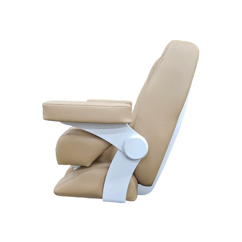 TACO Marine Boca Sport Helm Seat, 25 in, Adjustable Armrests, Roll-Back Bolster - Apollo Lighting