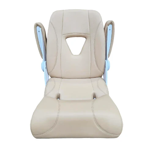 TACO Marine Boca Sport Helm Seat, 25 in, Adjustable Armrests, Roll-Back Bolster
