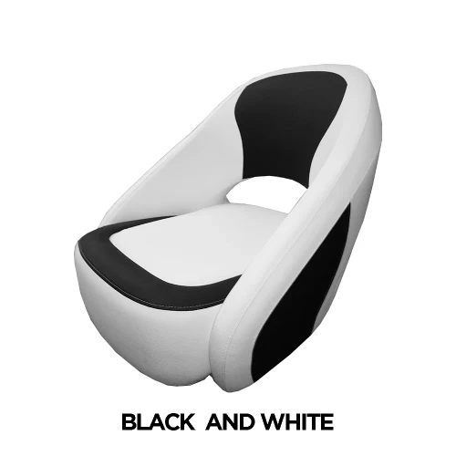 TACO Marine Caladesi Smooth Bucket Seat, 22 in x 23 in x 26 in, Adjustable Bolster, Integrated Seat Suspension, Marine-Grade Vinyl
