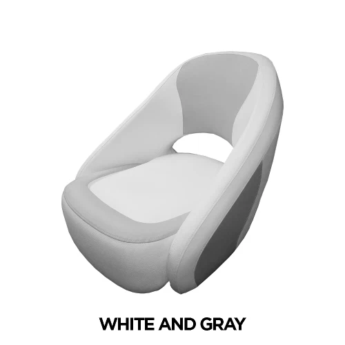 TACO Marine Caladesi Smooth Bucket Seat, 22 in x 23 in x 26 in, Adjustable Bolster, Integrated Seat Suspension, Marine-Grade Vinyl