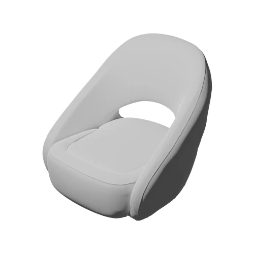 TACO Marine Caladesi Smooth Bucket Seat, 22 in x 23 in x 26 in, Adjustable Bolster, Integrated Seat Suspension, Marine-Grade Vinyl