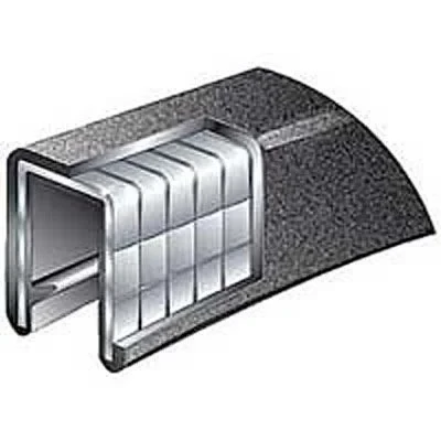 TACO Marine Flex Trim, 1/2 in Opening, 5/8 in Width, 25 ft