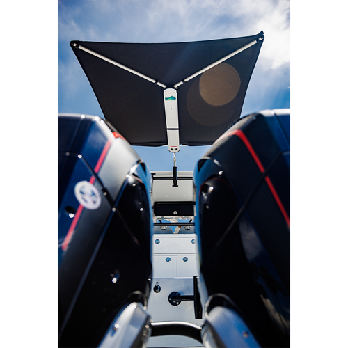 TACO Marine ShadeFin Boat Shade, For Standard Rod Holders, 5 x 6 ft, UPF 50+ - Apollo Lighting