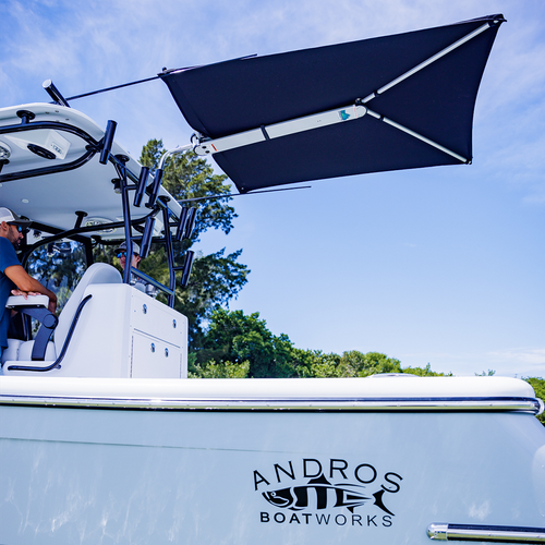 TACO Marine ShadeFin Boat Shade, For Standard Rod Holders, 5 x 6 ft, UPF 50+