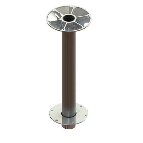 TACO Marine Z76-Series Fixed Height Table Pedestal Column, 3 in Dia, Single Taper