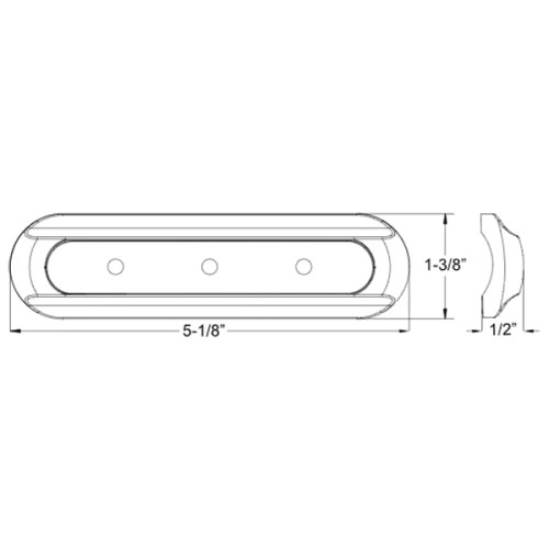 TACO Marine F38-8800 Series 4-LED Flat-Mount Deck Light, 12-24V, IP67, 700 lm, White Light - Apollo Lighting