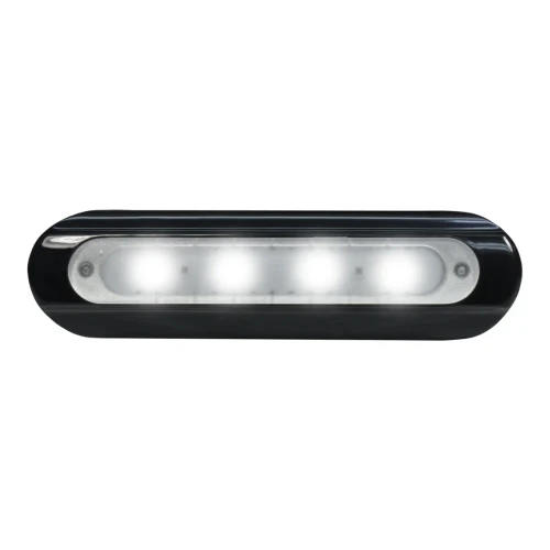 TACO Marine F38-8800 Series 4-LED Flat-Mount Deck Light, 12-24V, IP67, 700 lm, White Light