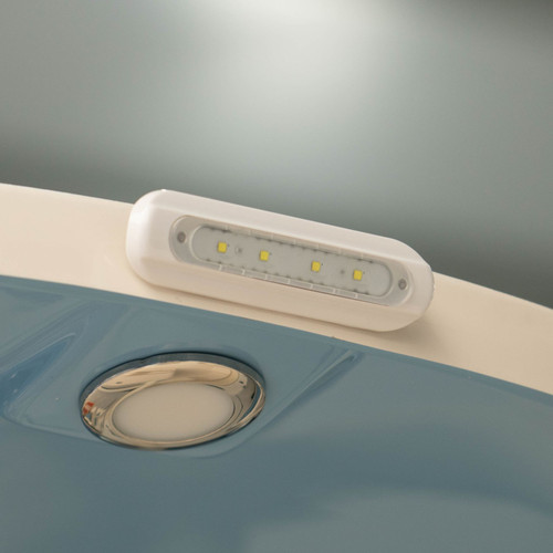TACO Marine F38-8800 Series 4-LED Flat-Mount Deck Light, 12-24V, IP67, 700 lm, White Light