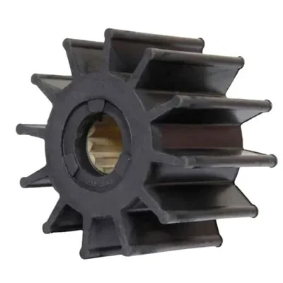 Jabsco Flexible Impeller, 12 Blade, 3-3/4 in x 2-1/2 in x 1 in, Brass Spline Drive