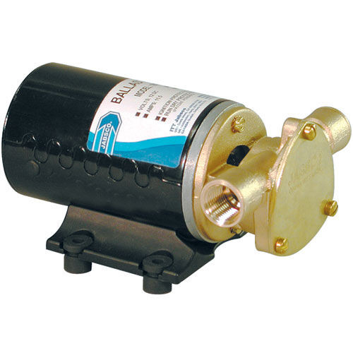 Jabsco Ballast Puppy Wakeboard Towboat Ballast Pump, 12V, 9 GPM, Reversible, Run-Dry Protection, ISO 8846