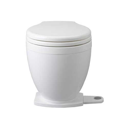 Jabsco 58500-Series Lite Flush Electric Toilet, Raw Water, Macerating Pump, 1.2 L/Flush - Apollo Lighting