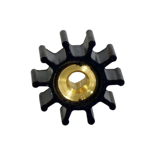 Jabsco Profile F Flexible Impeller, Size 010, 10-Blade, 1-19/32 in Diameter, 3/4 in Depth, 5/16 in Shaft