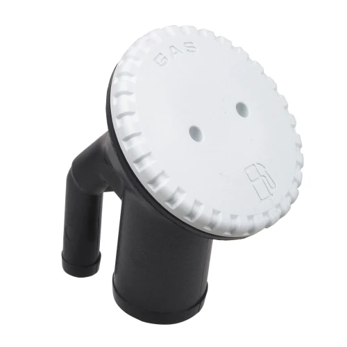 Perko 0542 Vented Deck Fill, 1-1/2 in Hose, 5/8 in Vent Hose, Angled Neck