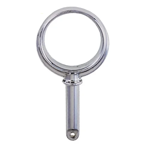 Perko Round Type Rowlock Horns, 2 in Horn I.D., 1/2 in Shank, Zinc Alloy, 1 Pair