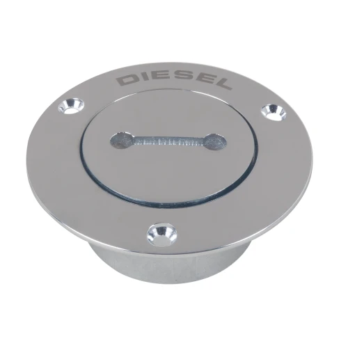Perko Diesel Pipe Deck Fill, Cast Bronze, Key and O-Ring Included