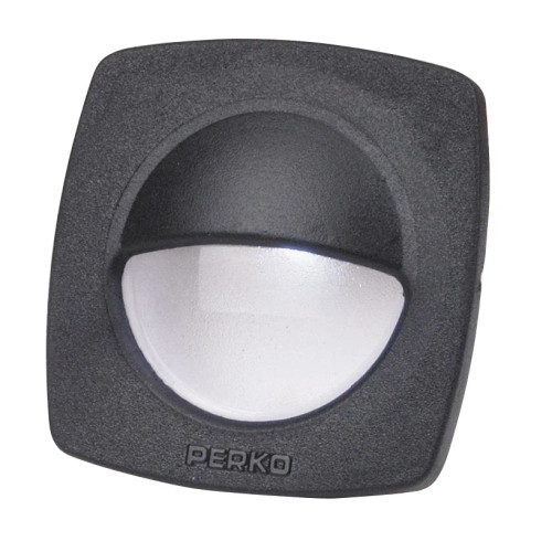 Perko 1074 LED Utility Light with Snap-On Front Cover, 12V, Flush Mount - Apollo Lighting