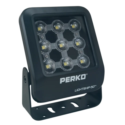 Perko Lightship 50 LED Deck/Spreader Light, 7,500 Lumens, 5000K Neutral White, 12/24/32VDC, IP68