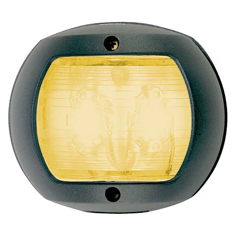 Perko LED Yellow Towing Navigation Light, For Vessels Under 20m, 2nm, 135° Arc, Black Polymer Housing - Apollo Lighting