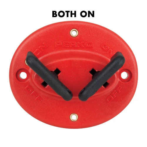 Perko 8521 Dual Battery Selector Switch, 6-32VDC, 140A, Ignition Protected