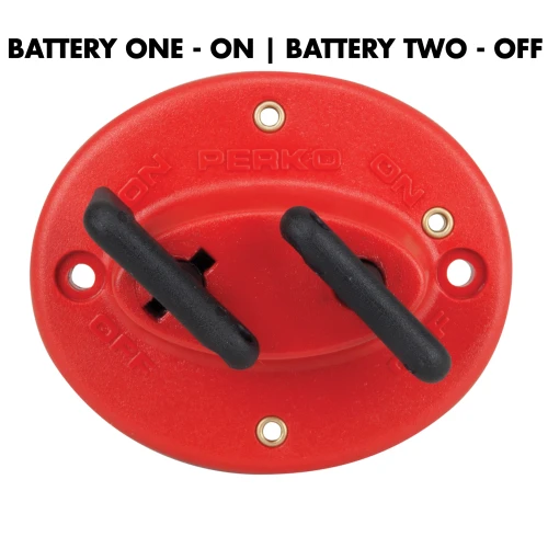 Perko 8521 Dual Battery Selector Switch, 6-32VDC, 140A, Ignition Protected