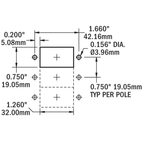 Blue Sea Systems C-Series Flat Rocker Circuit Breaker, Double Pole, 48V DC, Magnetic Hydraulic, Trip-Free