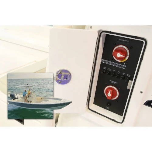 Blue Sea Systems m-Series Mini Dual Circuit Plus Battery Switch, 32V DC, 300A, 3 Position